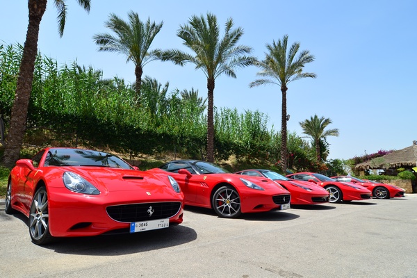 Ferrari Lebanon Gathering at Edde Sands